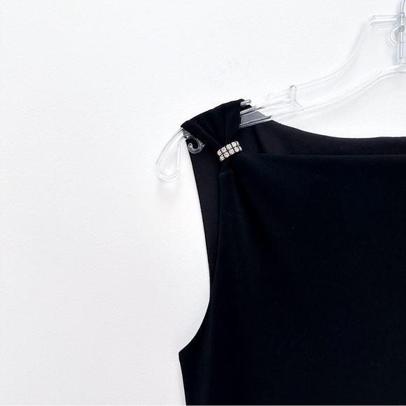 Vintage Laundry by Shelli Segal Black Cocktail Black Tie Dress - Picture 3 of 7